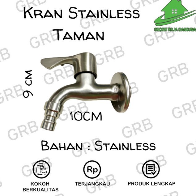 Kran Taman Stainless SUS304 Anti Karat LIVE GRB