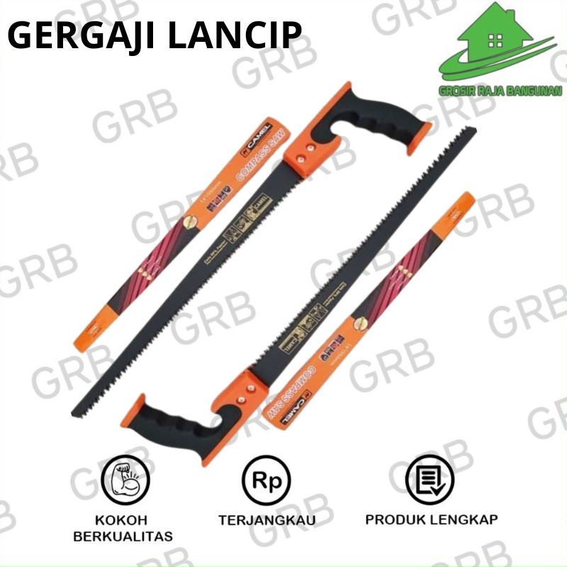 Gergaji Kayu Teflon Lancip 350mm