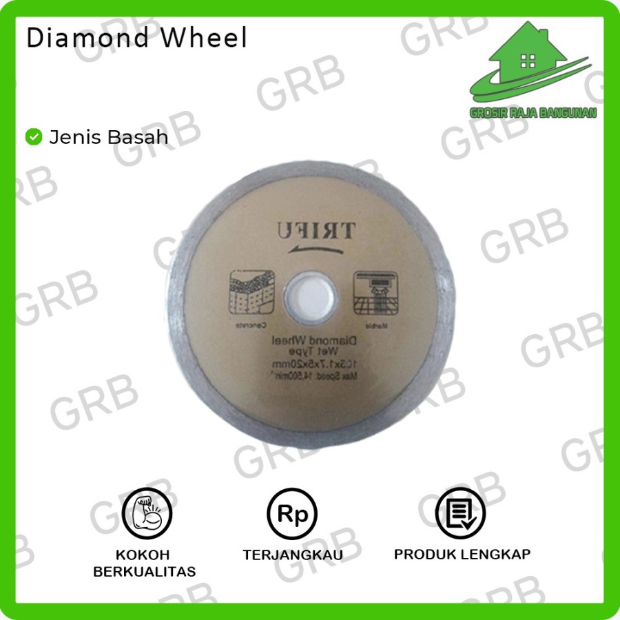 Pisau Potong Keramik Mata gerinda Diamond Wheel mdl DMX Trifu