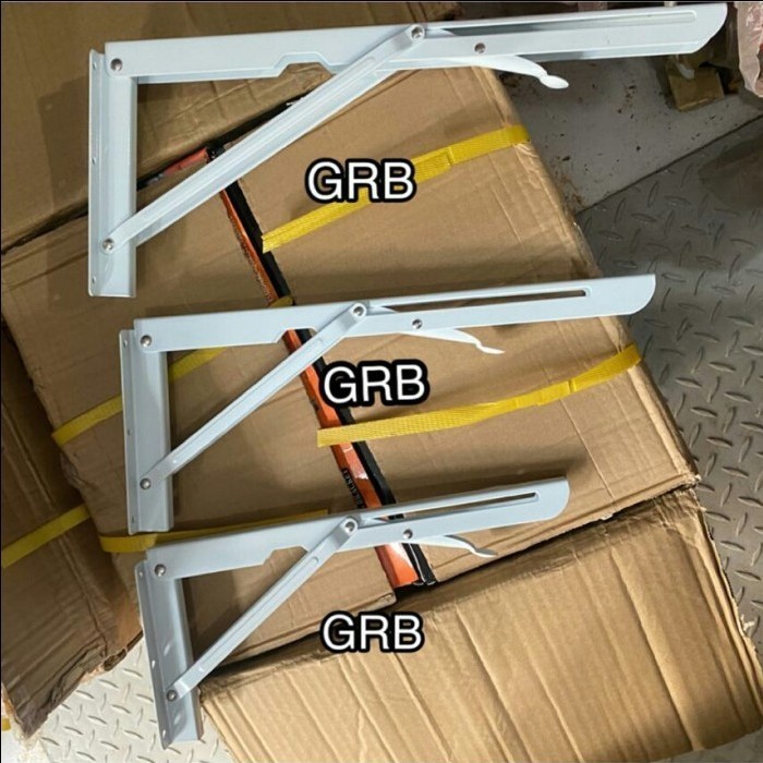 Siku rak lipat foldable shelves untuk meja lipat Kuat GRB sudah sekrup