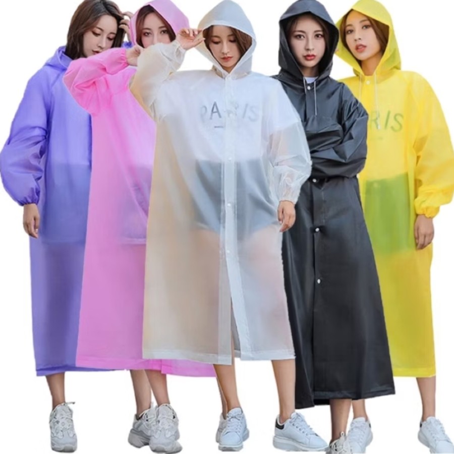 jas hujan EVA korea raincoat, jas hujan UNISEX, jas hujan tebal, jas hujan