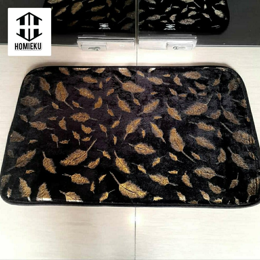 Memory foam marble minimalis keset kaki rumah