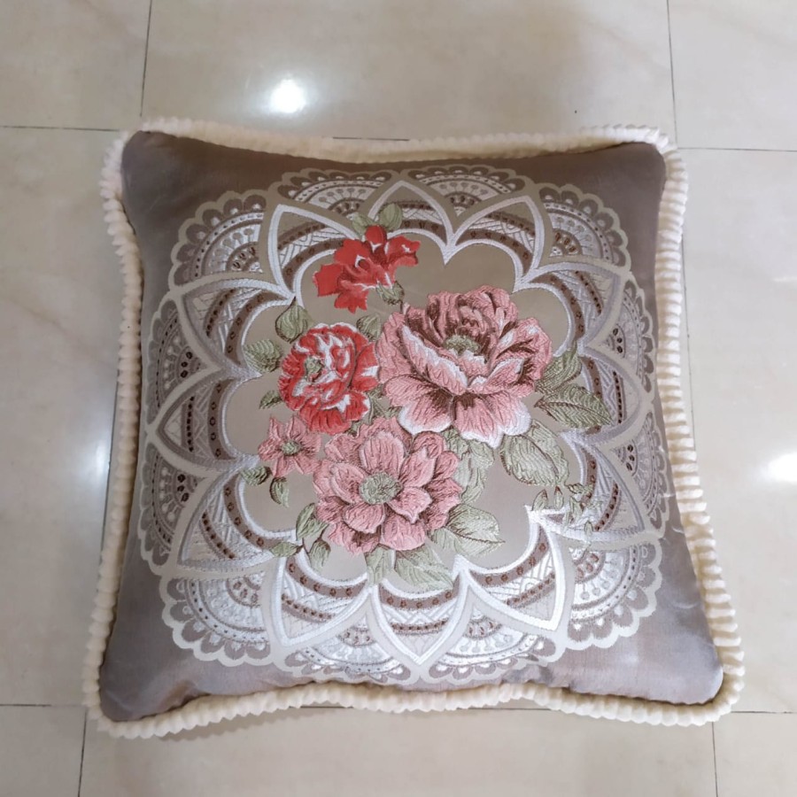 Sarung Bantal Kursi Sofa Impor Jati ukuran 45x45 50x50 1 pc