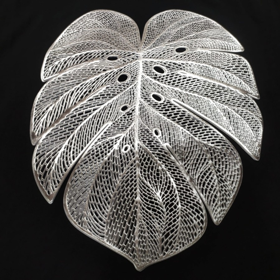Leaf Placemat dining table / Alas Tatakan Piring Motif Daun