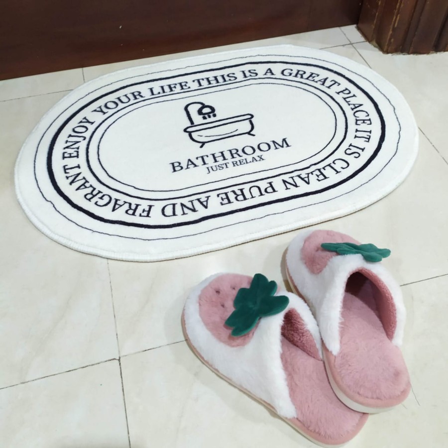 Keset Kaki Tebal Kamar Mandi Bathtub Rumah Dapur Kamar Anti Selip