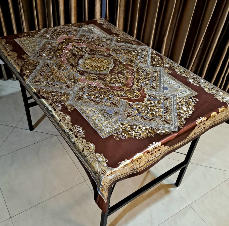 Taplak meja imlek merah motif 90x150 cm