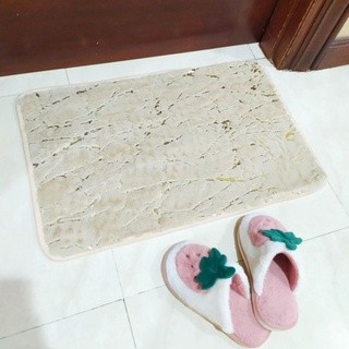 Memory foam marble minimalis keset kaki rumah