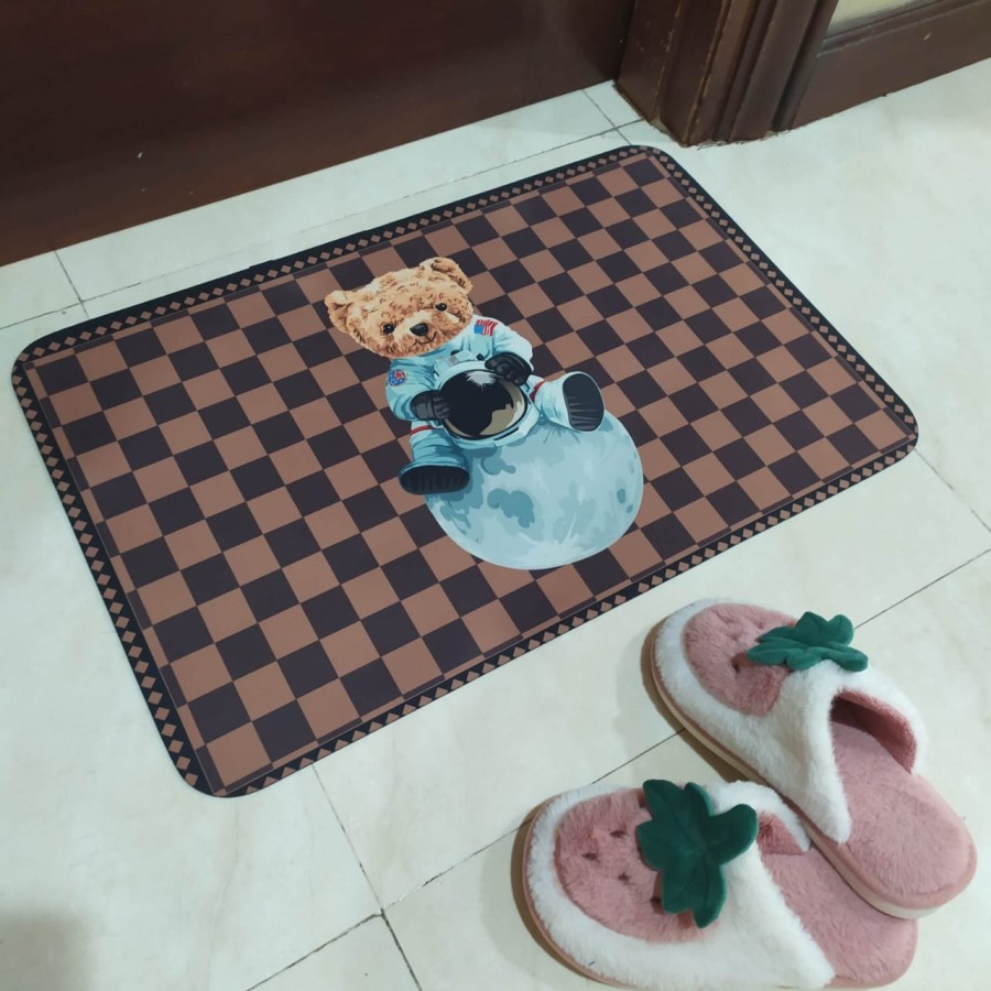 Keset Kamar Mandi Diatomite Minimalis Anti Selip Meresap Mewah 