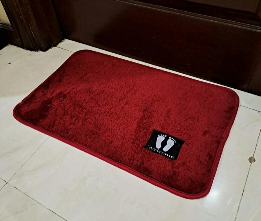 Keset Kamar Mandi Anti Selip Polos Meresap Lembut