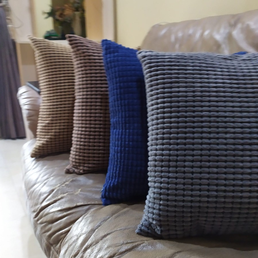 Sarung Bantal Kursi Sofa Polos Nude Pastel 40x40 45x45 50x50 cm