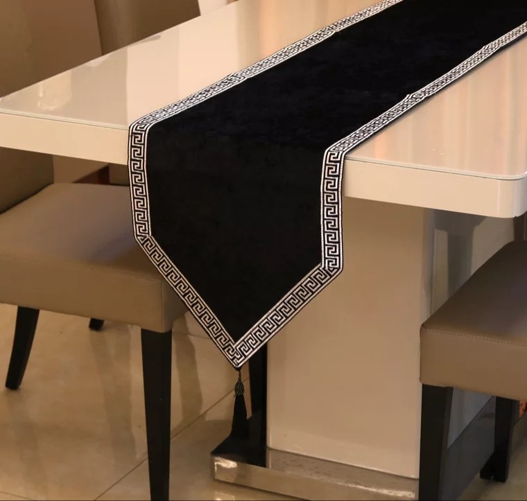 Table Runner Taplak Meja Panjang Minimalis Polos 270 300 250