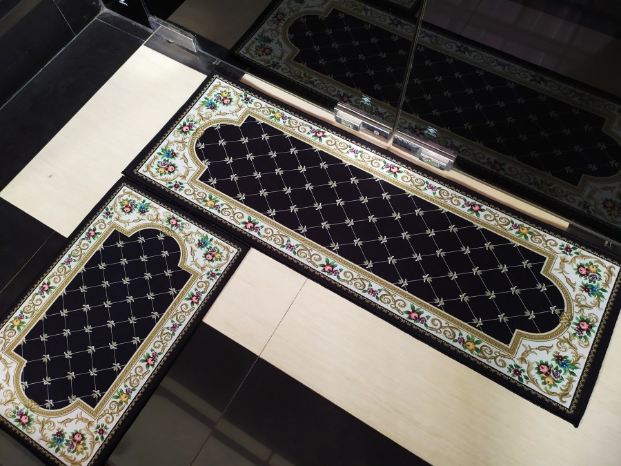 Keset dapur panjang anti slip set 2 in 1 minimalis karakter