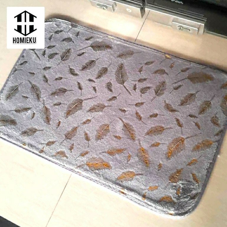 Memory foam marble minimalis keset kaki rumah