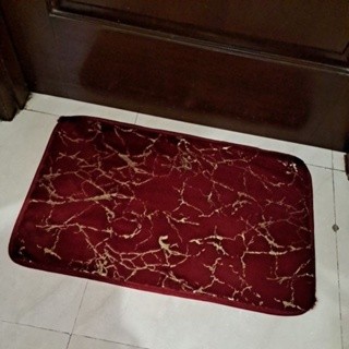 Memory foam marble minimalis keset kaki rumah