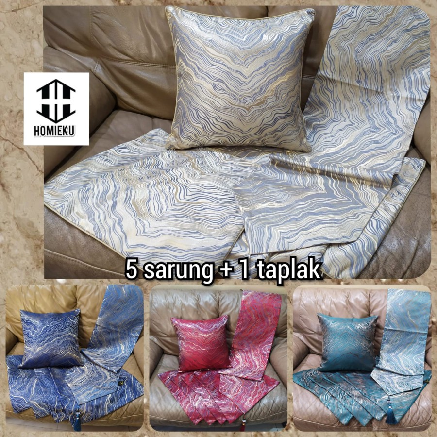 Sarung bantal sofa set mewah 45x45 50x50 cm