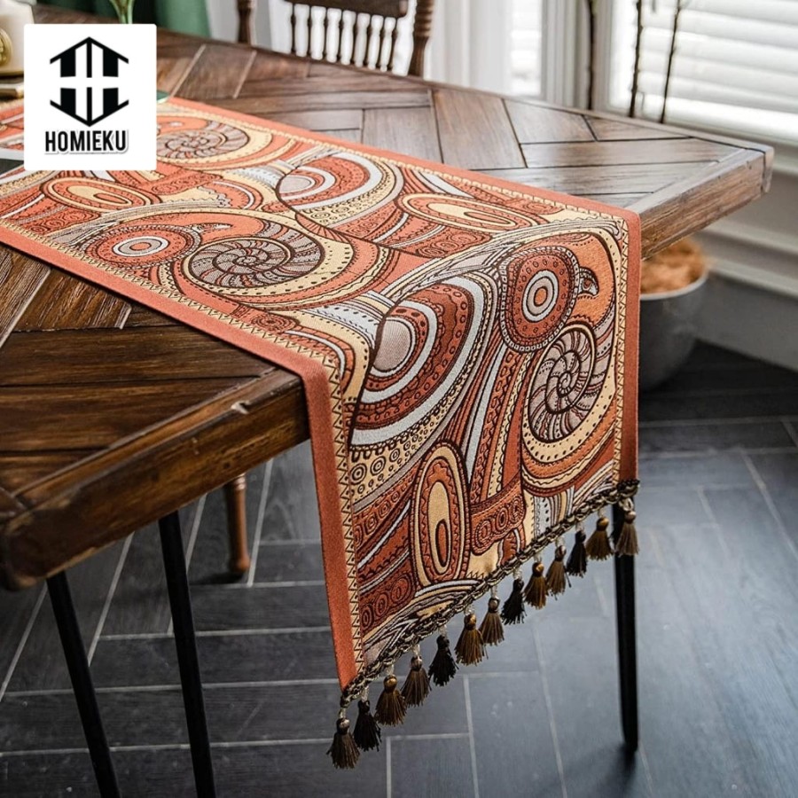 Table Runner Taplak Meja Tamu Makan Panjang Mewah 150 210 cm