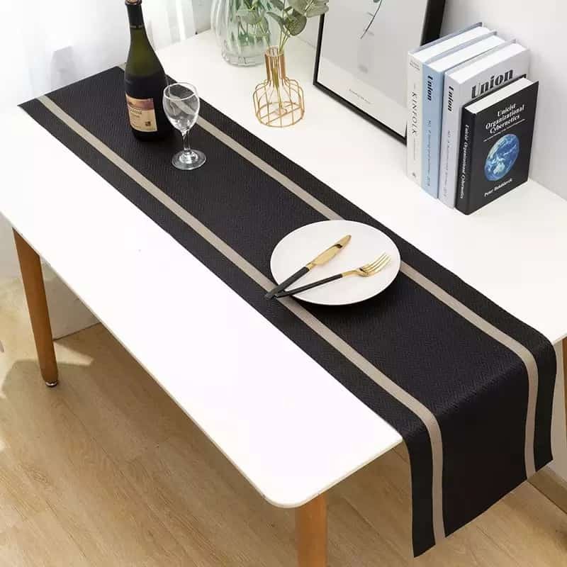 Table runner Polos Waterproof Minimalis anti air 180 225 270 
