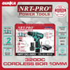 Cordless Drill 12V (10 mm 1B1C) NRT-Pro 320DC Mesin Bor Besi Kayu Screwdriver Obeng Baterai