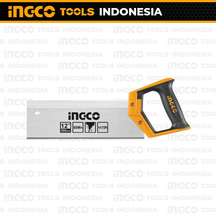Back Saw (12") INGCO HMBSB3008 Gergaji Kayu Backsaw Sudut Pigura Inch