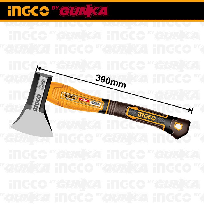 Axe (600g) HAX081600 Kapak Kampak Baja Gagang Fiber Karet Pemotong Potong Kayu