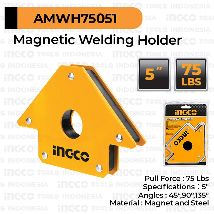 Magnetic Welding Holder (5") INGCO AMWH75051 - Siku Magnet Las Arrow