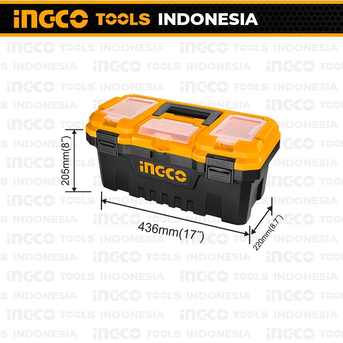 Tool Box Plastic (17") INGCO PBX1701 - Kotak Alat Peralatan Perkakas