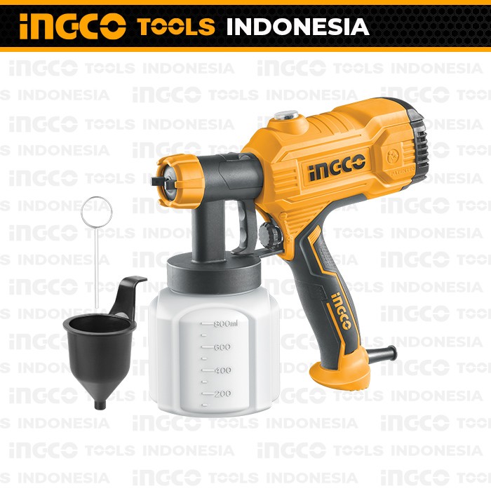 Spray Paint Gun (800cc) INGCO SPG3508 - Cat Semprot Bodi Body Listrik