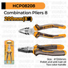 Combination Pliers (8" Inch / 200 mm) INGCO HCP08208 Tang Buaya Kombinasi Potong