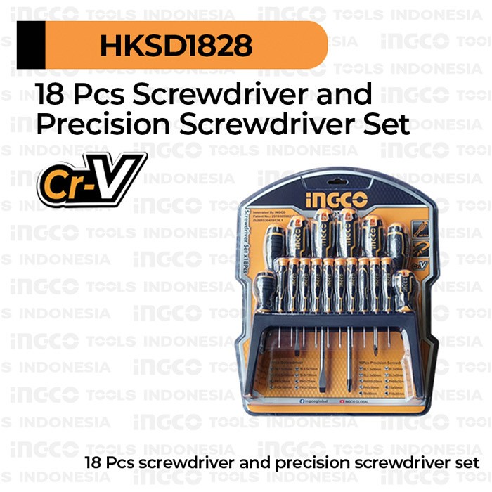 18-Pcs Screwdriver & Precision Driver Set HKSD1828 - Obeng Presisi Jam