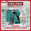 Brushless Impact Drill 20V (10 mm 2B1C) NRT-Pro 740DC Mesin Bor Tembok Impak Beton Baterai Lithium Besi Kayu