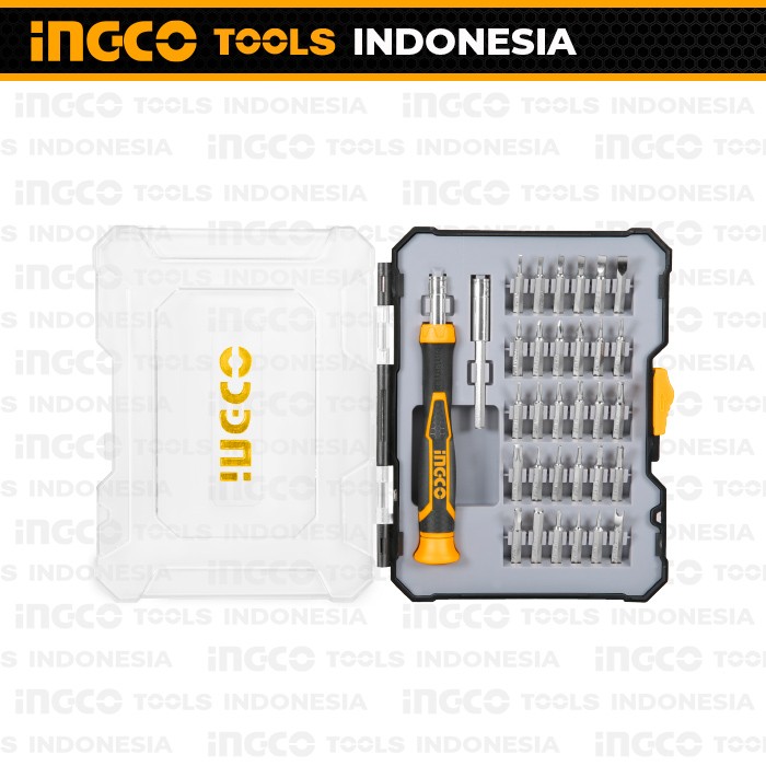 32Pcs Precision Screwdriver Set INGCO HKSDB0348 Obeng Presisi Reparasi