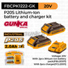 P20S Bundling 2 Baterai (2.0 Ah) + 1 Charger (2A) INGCO FBCPK1222-GK