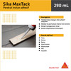 SIKAflex 116 MaxTack (White 290 ml) Glue Lem Perekat Serbaguna SIKA 116 High Grab Pengganti Paku untuk Kayu Aluminium Besi Baja Kaca Cermin - Putih