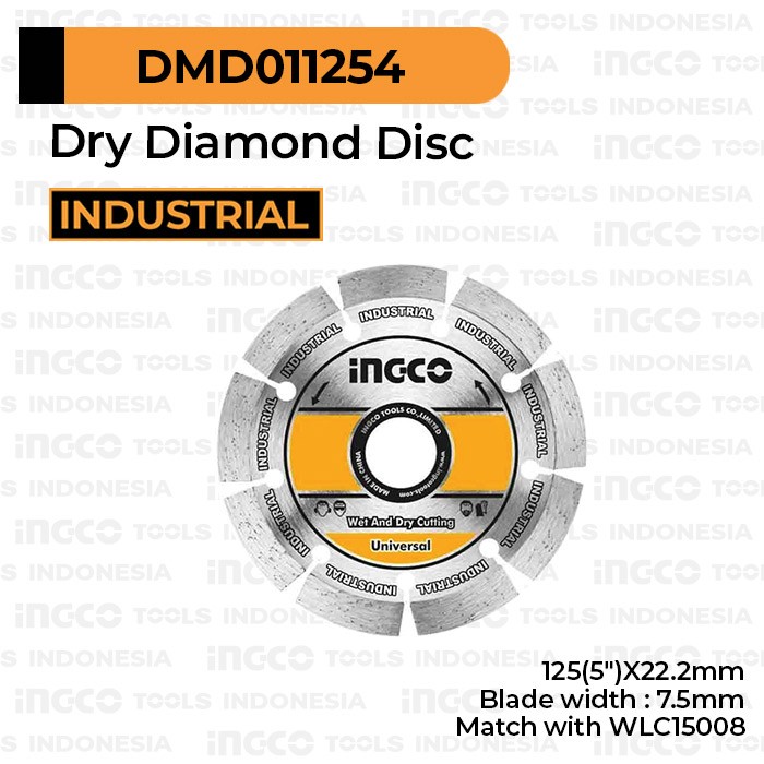 Diamond Disc for WLC15008 (5") INGCO DMD011254 Mata Pisau Wall Chaser