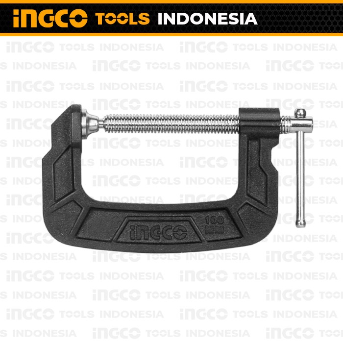 Klem C/G Clamp 4" INGCO HGC0104 Catok Jepit Press Kayu Besi Inch Inci