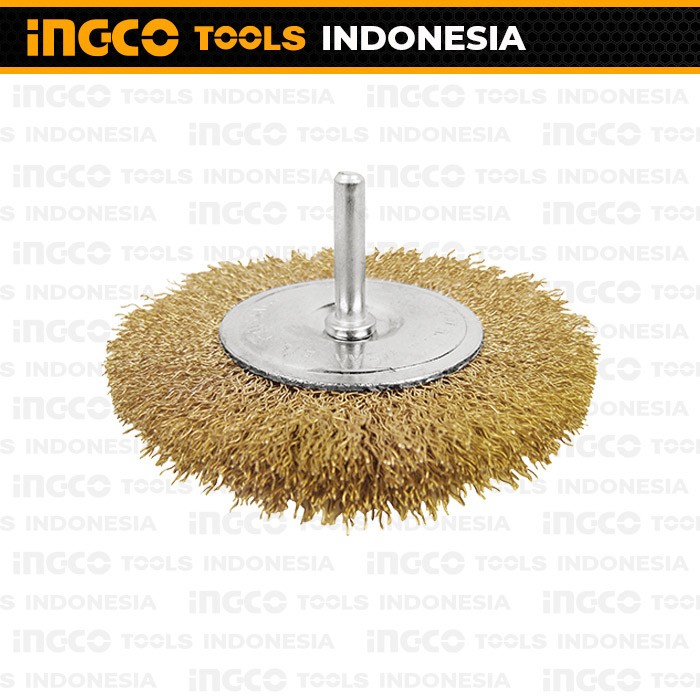 Wire Circular Brush (Bor 2") Kuningan INGCO WB40501 Sikat Kawat Piring