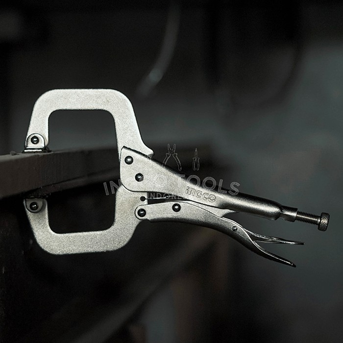 C-Clamp Locking Plier 11" INGCO HCCLW0211 Tang Buaya Catok Jepit Klem