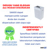 Air Purifier SmartAIR SA600 (CADR 500m³/h HEPA H13+Carbon) Pembersih Udara Ruangan 55 m² Filter Anti Virus Dual Inlet No Ozone/Ion/UV
