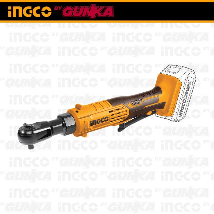 P20S Cordless Drive Ratchet (3/8" 2B1C 65Nm) CDRLI2060152 Mesin Pembuka Gagang Buka Baut Soket Kunci Wrench Square Drive Baterai Ex Cdrli2060152