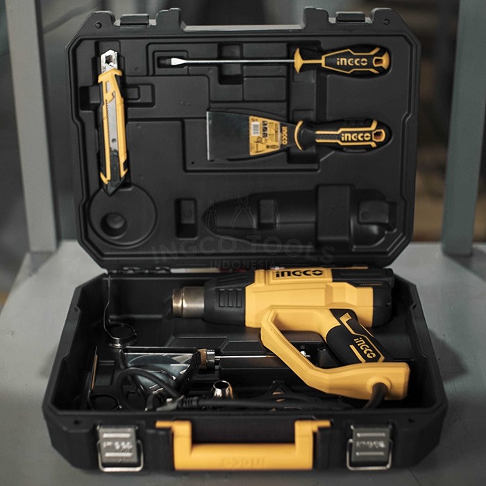 Heat Gun LCD Digital (2000W 50-630°C) INGCO HG200028-1 Hot Gun Panas