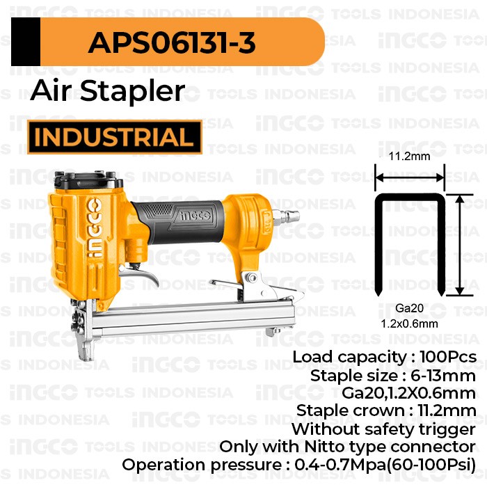Air Stapler (6-13mm) INGCO APS06131-3 - Staples Steples Tembak Angin