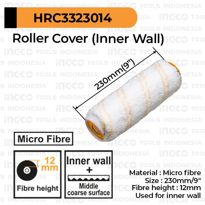 Roll Refill Interior (9"/230 mm) INGCO HRC3323014 - Isi Bulu Rol Cat
