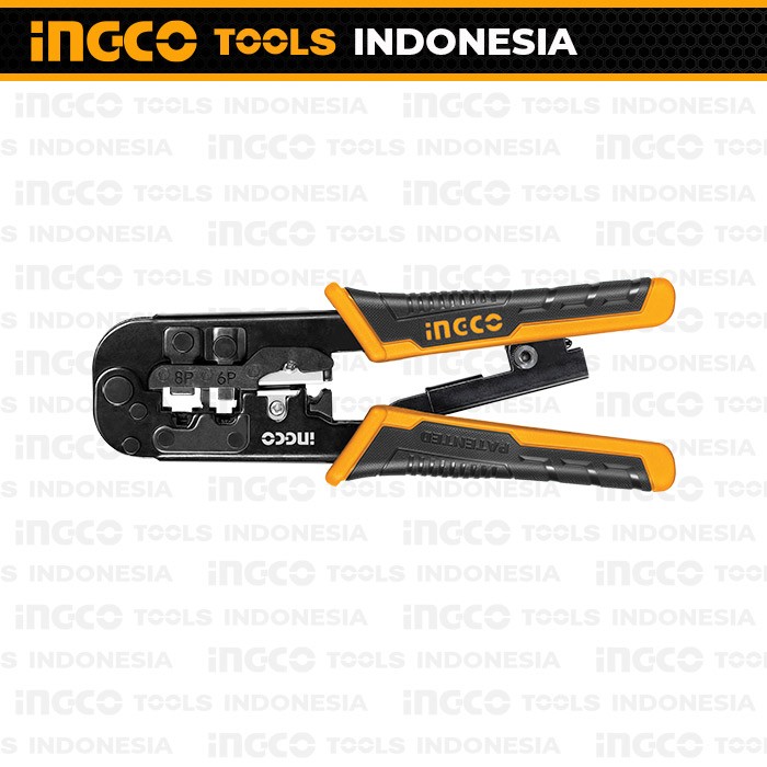 3-in-1 Modular Plug Crimper 8" (RJ45-RJ11) INGCO Tang Crimping Network