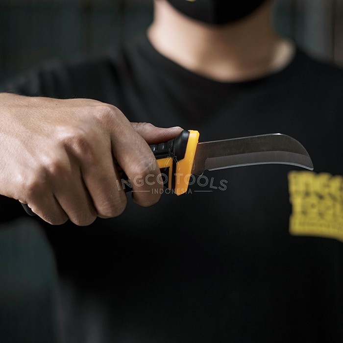 Cable Stripping Knife (Curved 8") INGCO HPK82001 - Pisau Kupas Kabel