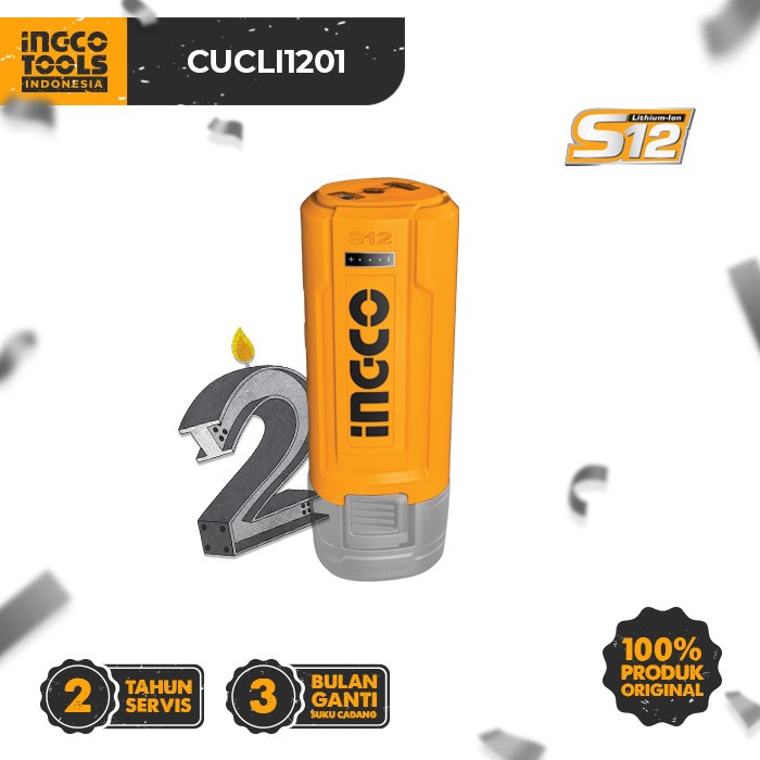 S12 Converter USB Power Bank (5V 1.5A) INGCO CUCLI1201 Charger HP USB