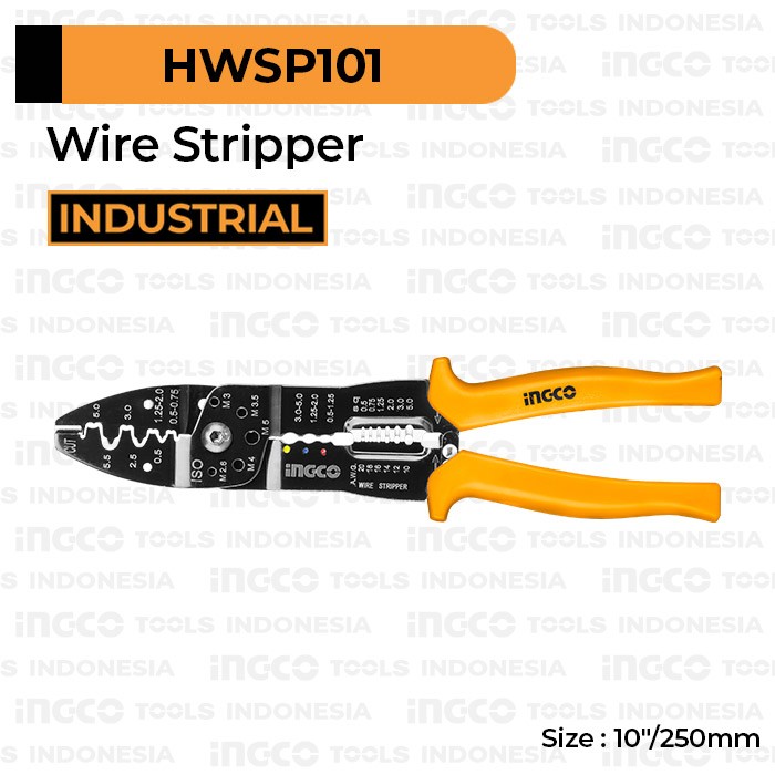 Wire Stripper (10") INGCO HWSP101 Tang Multi Crimping Skun Kupas Kabel