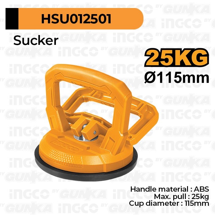 Sucker (25kg, 115mm) HSU012501 Kop Kaca 1 Kaki Mengangkat Angkat Kaca Menarik Body Mobil Penyok