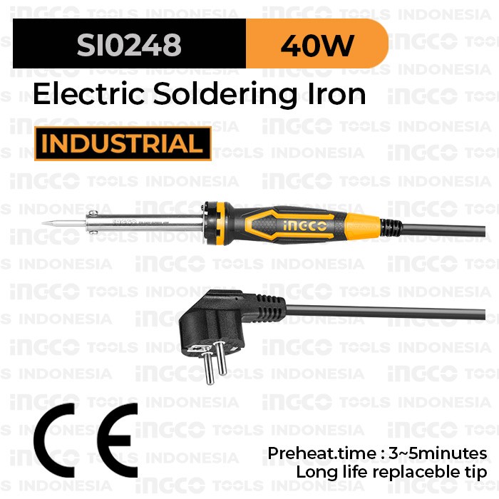 Solder Iron (40 W) INGCO SI0248 - Alat Patri Listrik 220V Timah Panas