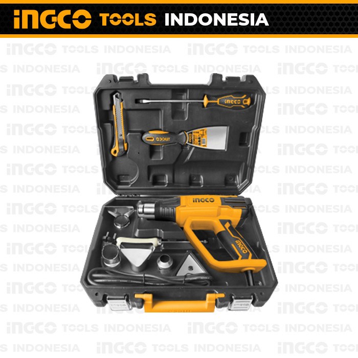 Heat Gun LCD Digital (2000W 50-630°C) INGCO HG200028-1 Hot Gun Panas