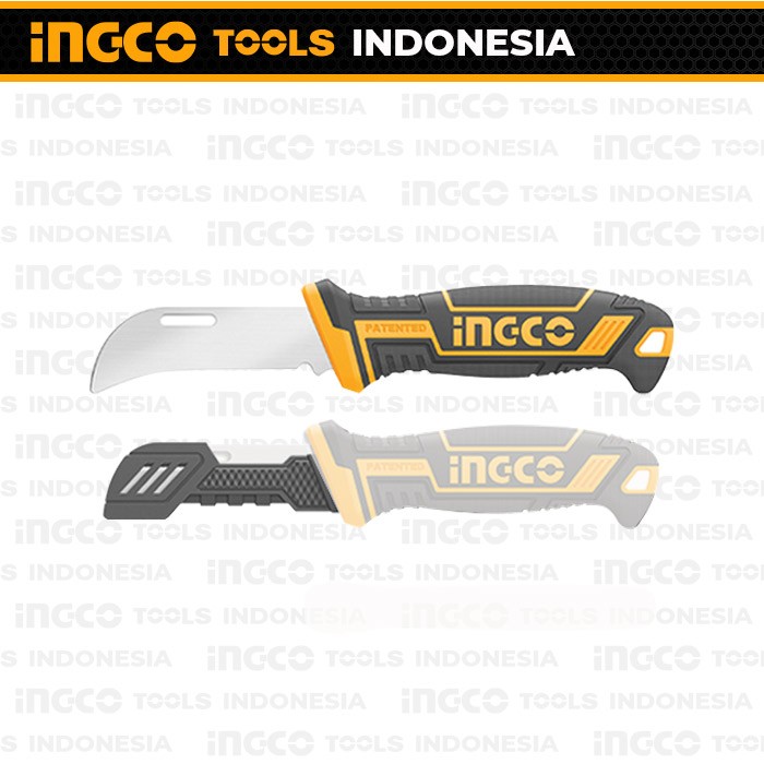 Cable Stripping Knife (Curved 8") INGCO HPK82001 - Pisau Kupas Kabel